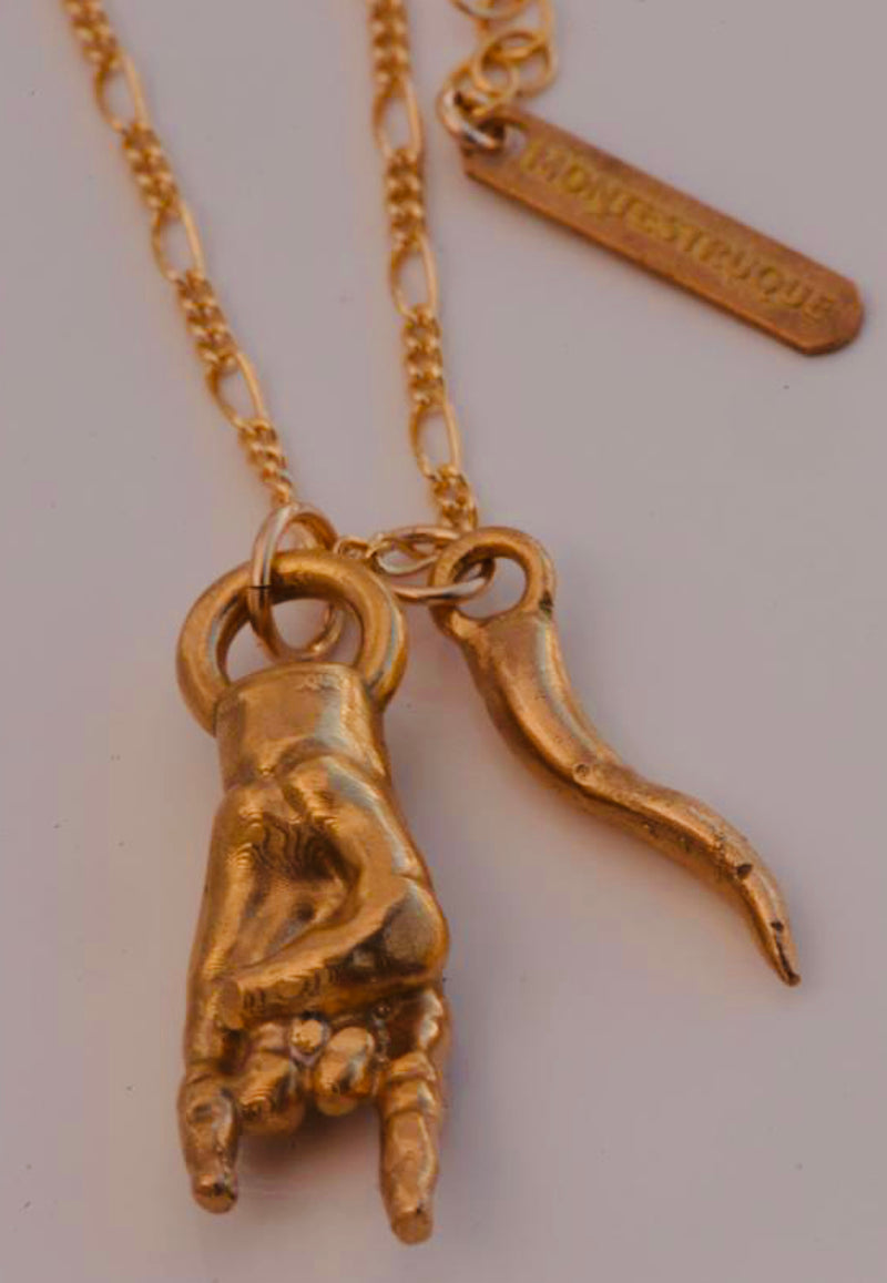 Mano Cornuto Horn Necklace – MONTESTRUQUE