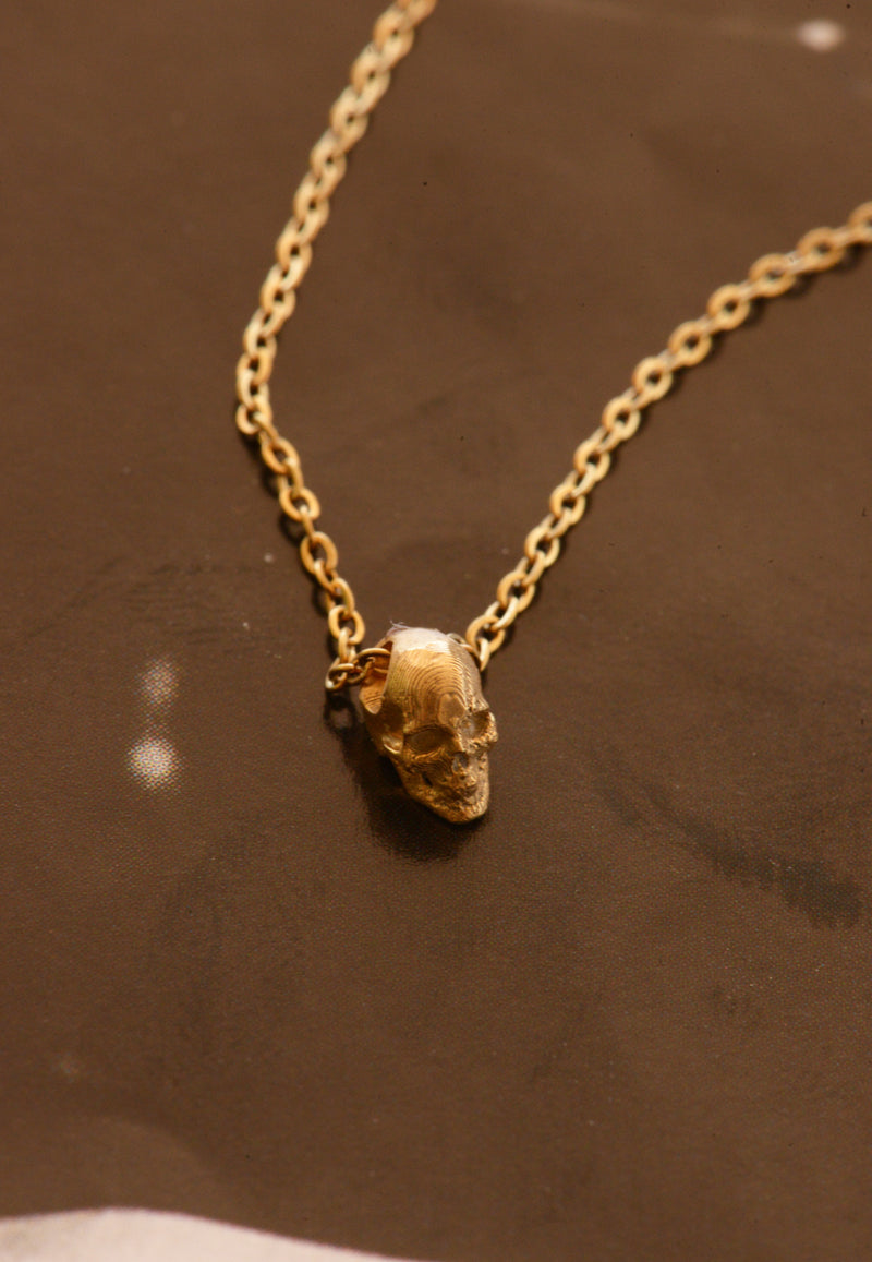 mini calavera necklace