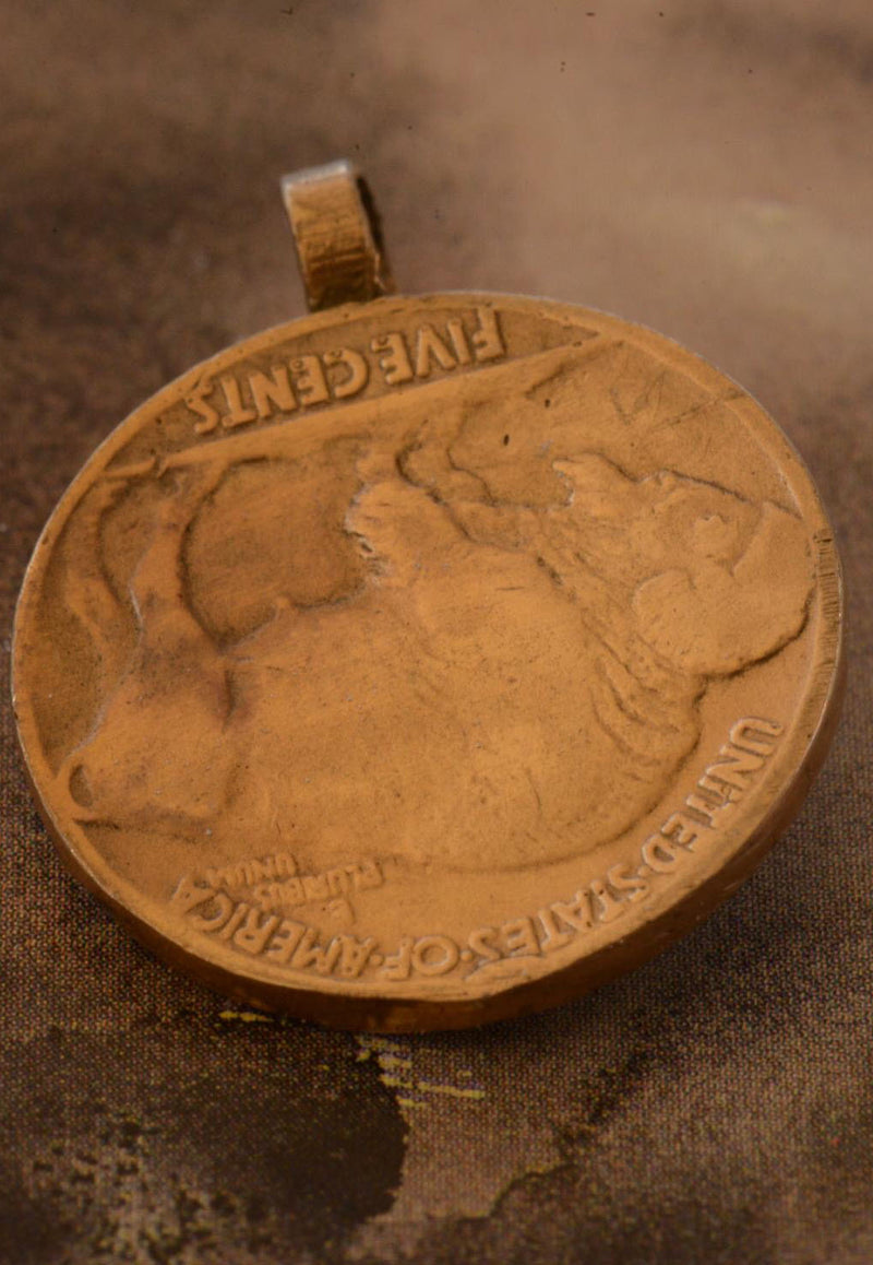 Buffalo Nickel - pendant only