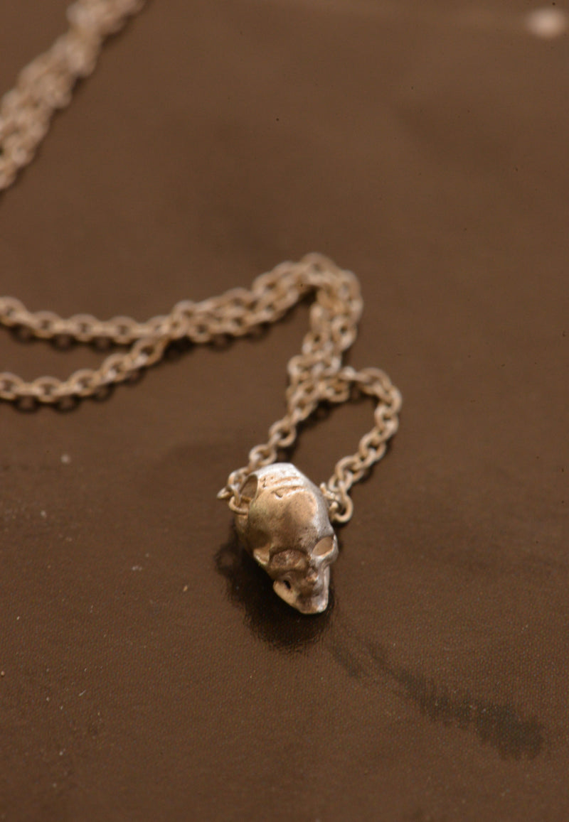 mini calavera necklace