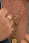 Immortal + Antique cross coin and cross necklace