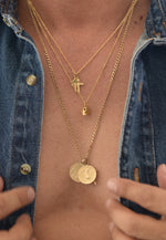 Archangel & Buffalo coin necklace